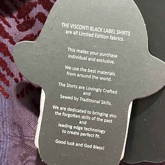 Visconti Black Purple Paisley / Merlot Geo Velvet Limited Edition NWT SZ 3XLB - Picture 4 of 10